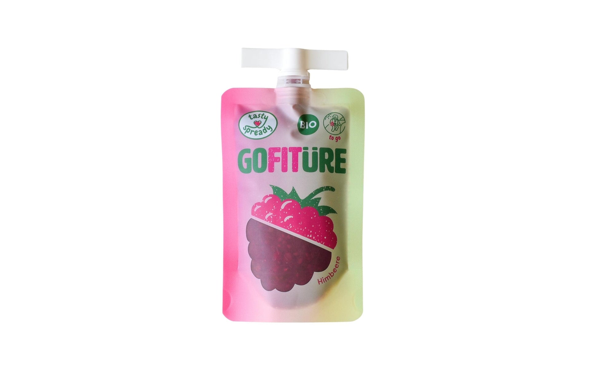 Gofitüre Himbeeraufstrich mit Rhabarber – Bio – 120 g