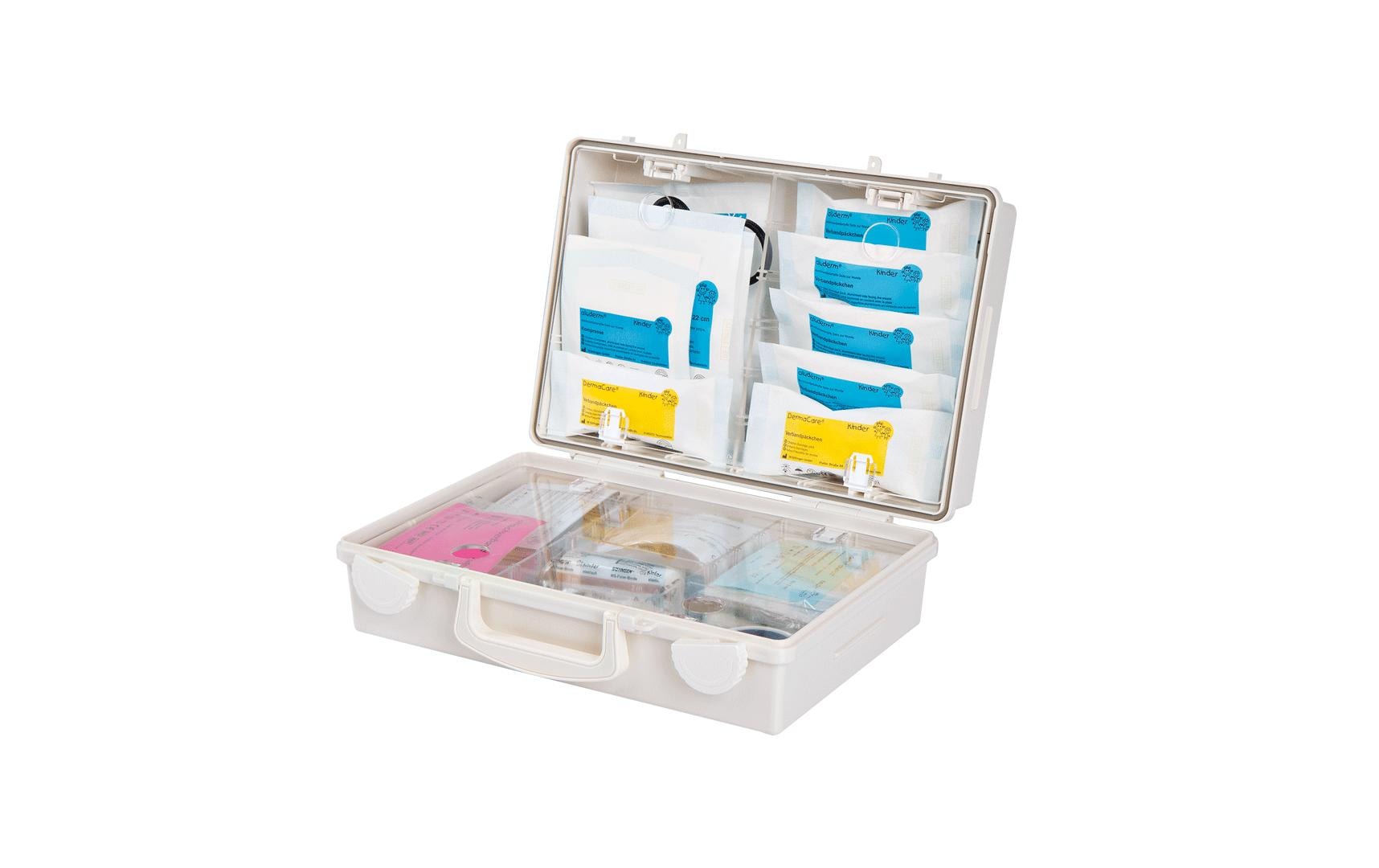 Söhngen Erste-Hilfe-Koffer SN – für Primarschüler ab 6 Jahren, weiss, 210 × 310 × 130 mm