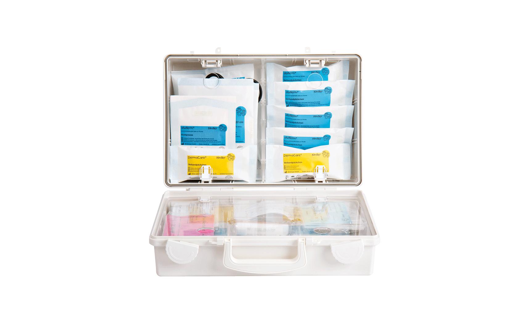 Söhngen Erste-Hilfe-Koffer SN – für Primarschüler ab 6 Jahren, weiss, 210 × 310 × 130 mm