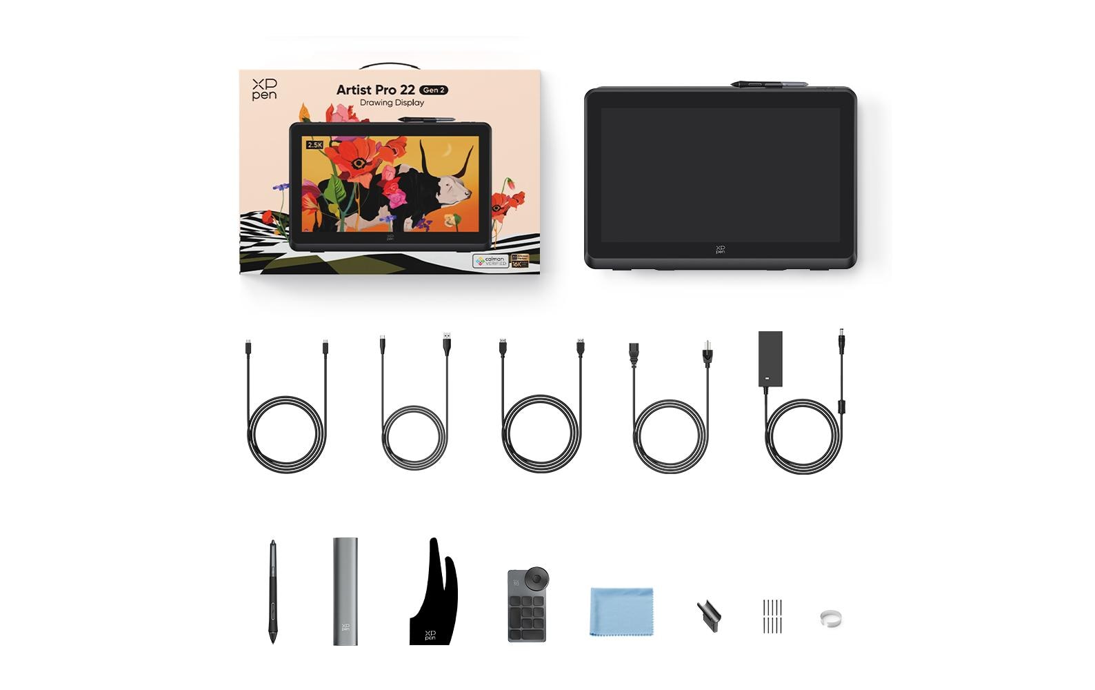 XPPen XP-Pen – Stiftdisplay Artist Pro 22 (Gen2), 22", schwarz