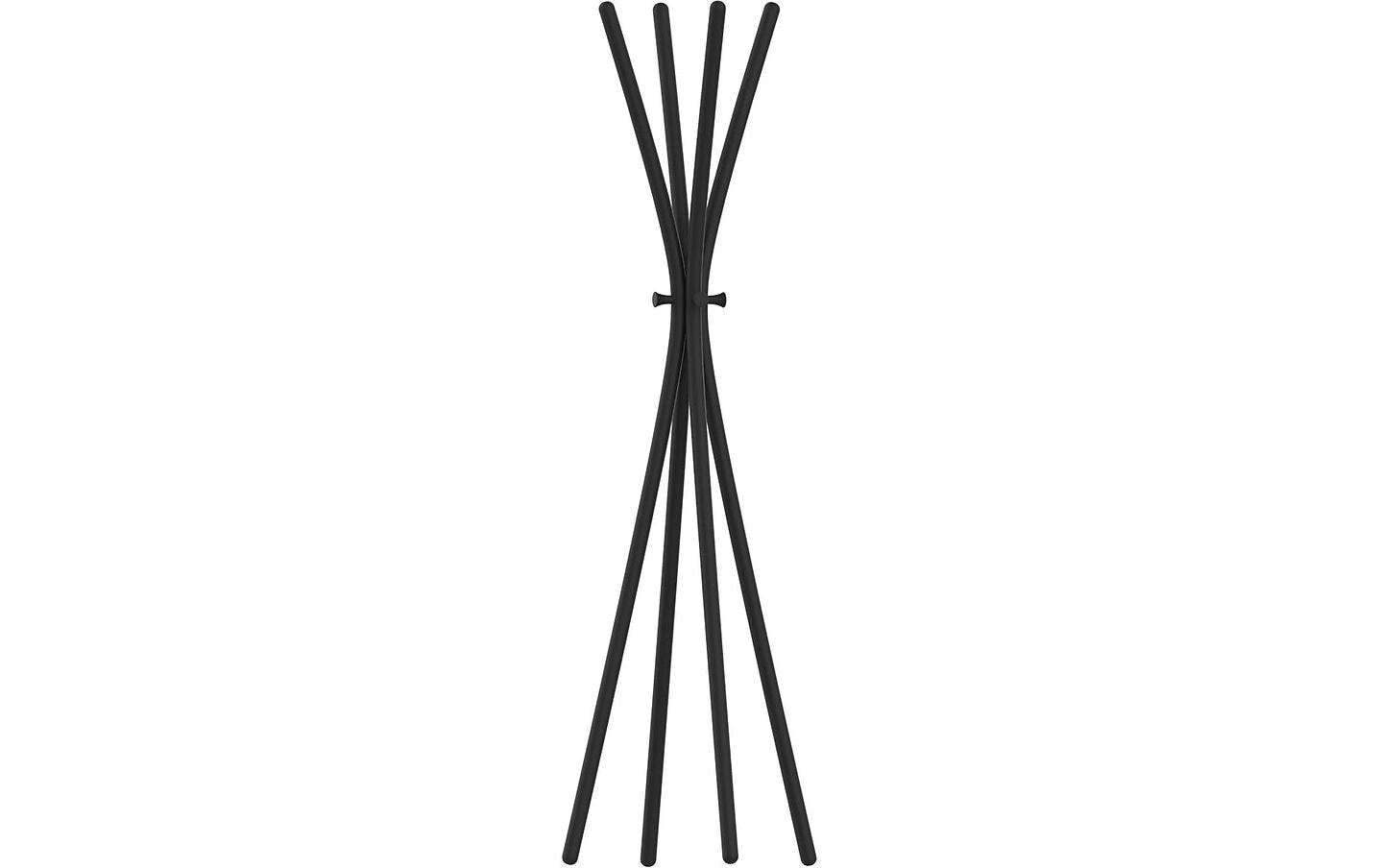 Unilux Garderobenständer TOTEM – Metall, Schwarz, 175 cm, 8 Haken