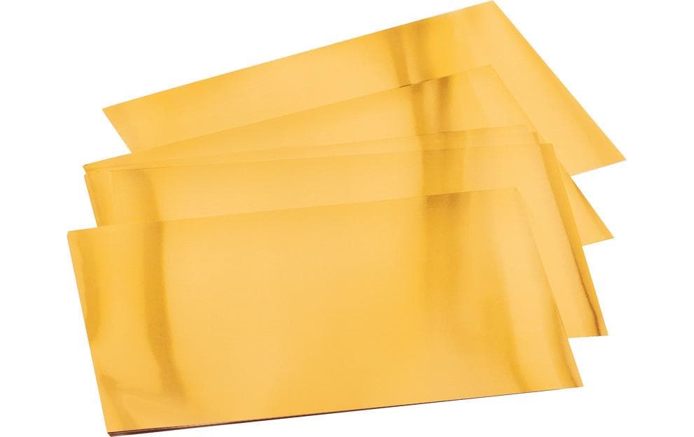 Folia Prägefolien glatt – Gold – 18,5 × 29 cm