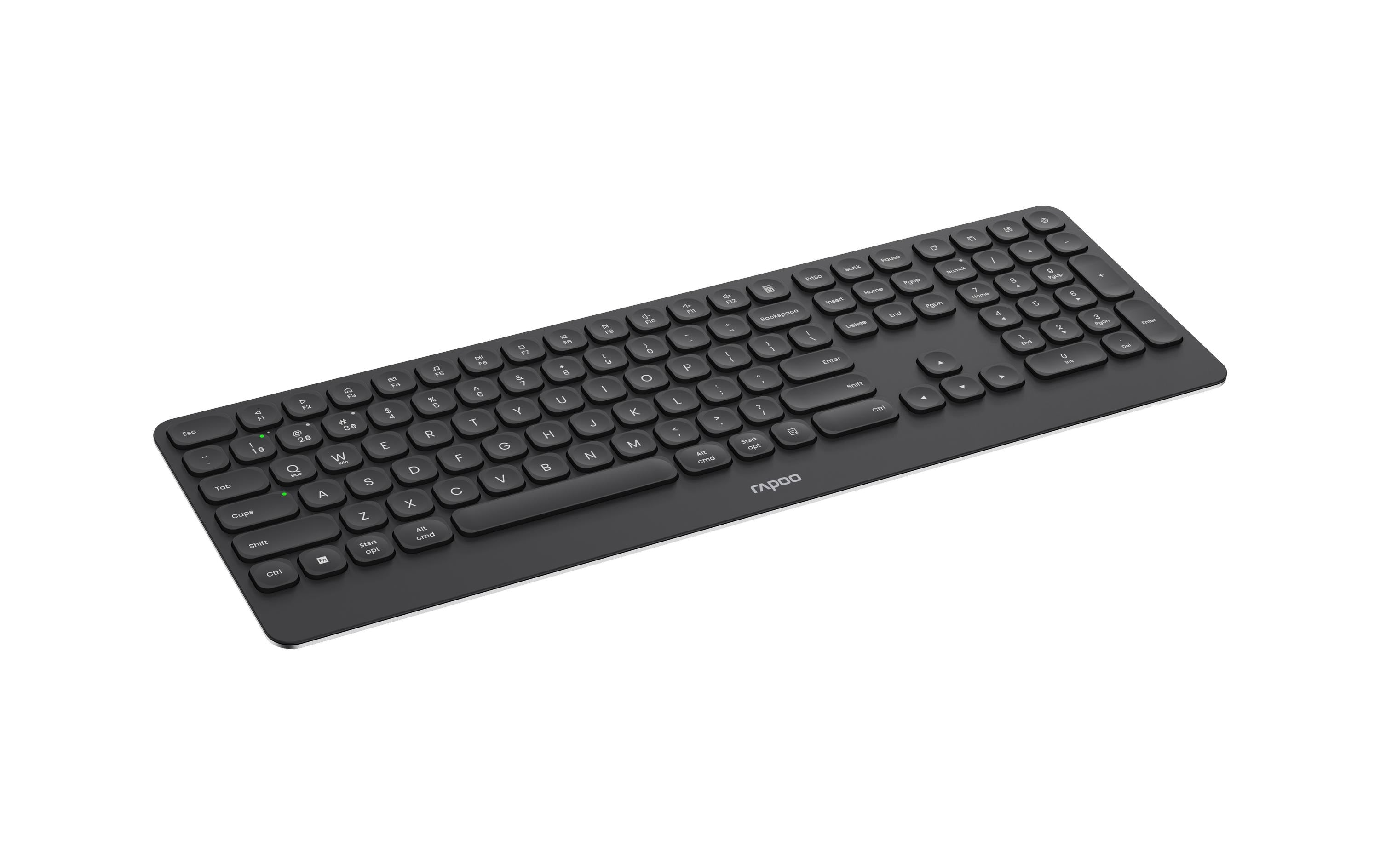 Rapoo 9390M Ultraslim Deskset – Tastatur, kabellos (Bluetooth/2,4 GHz), CH-Layout (DE-CH)