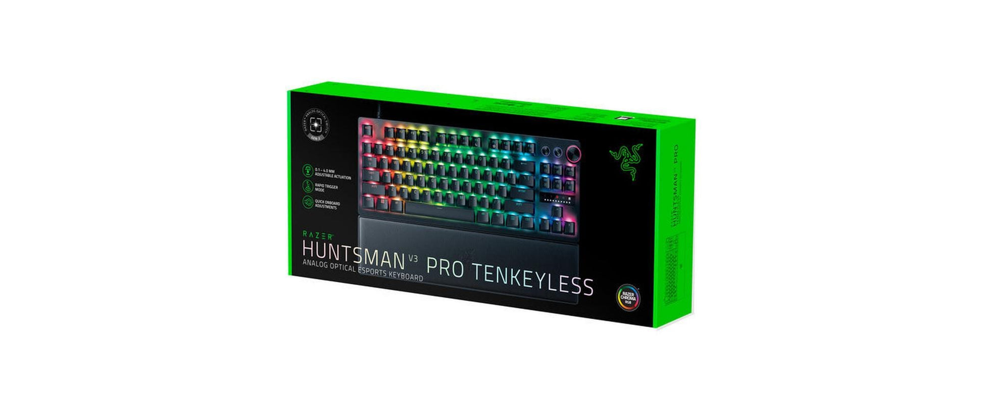 Razer Huntsman V3 Pro Tenkeyless – Tastatur, kabelgebunden (USB-C), DE-Layout (DE), TKL (ohne Ziffernblock)