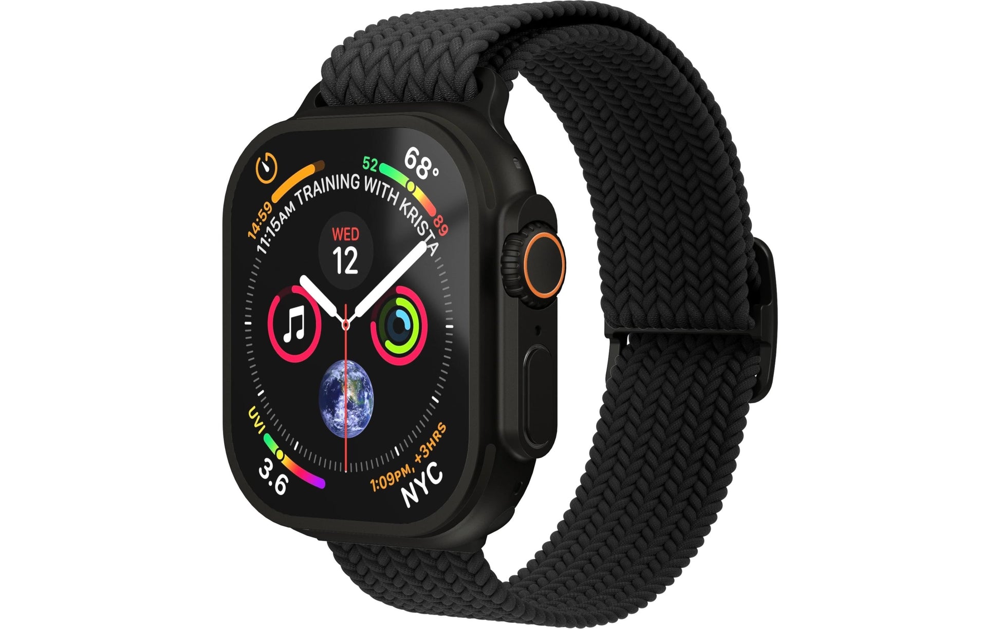 Vonmählen Woven Loop – Armband – für Apple Watch – Schwarz, One Size, Nylon