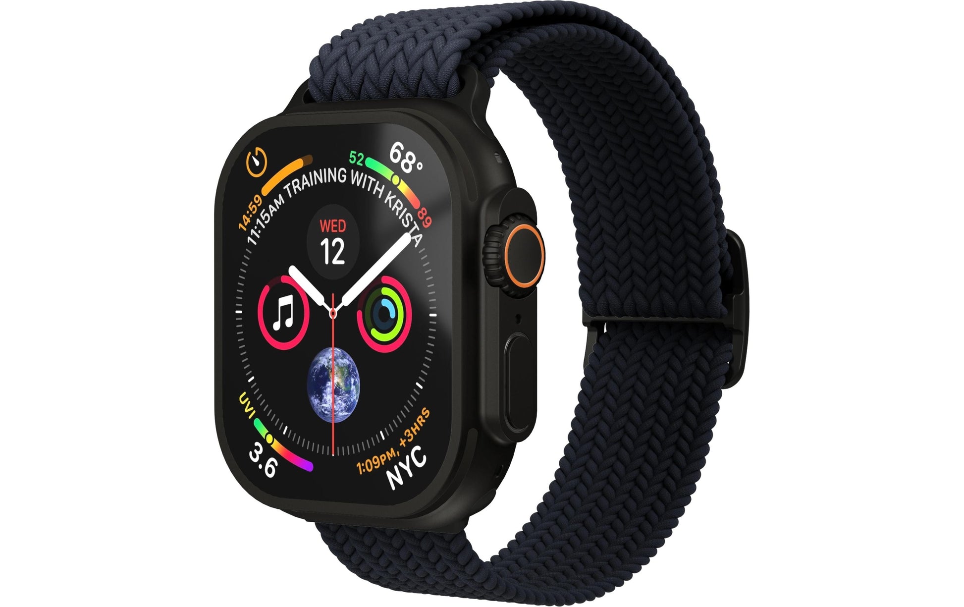 Vonmählen Woven Loop – Armband – für Apple Watch – Navy/Schwarz, Einheitsgrösse, Nylon