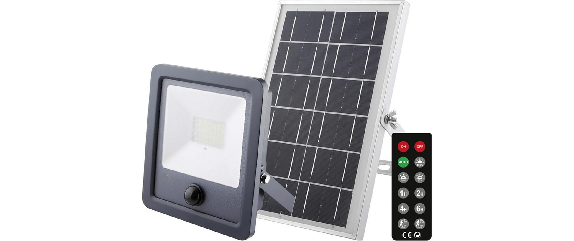 Steffen Aussenwandleuchte – 7 W – Kaltweiss, 4000 K – IP65 – Solarbetrieb – mit Bewegungsmelder – Schwarz