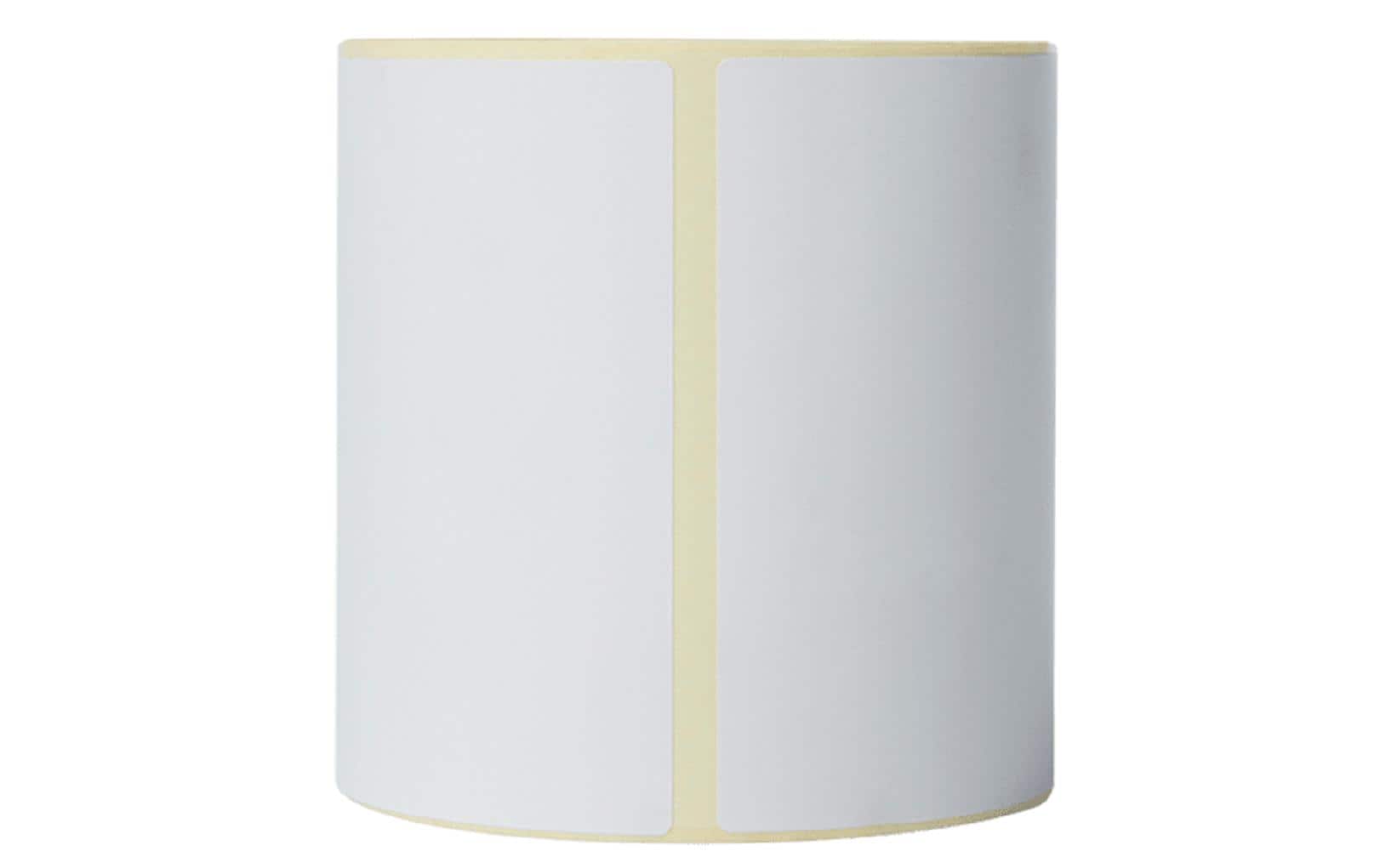 Brother Etiketten, 102 mm × 152 mm, weiss, Papier, selbstklebend, für Thermo-Etikettendrucker, 8 Rollen