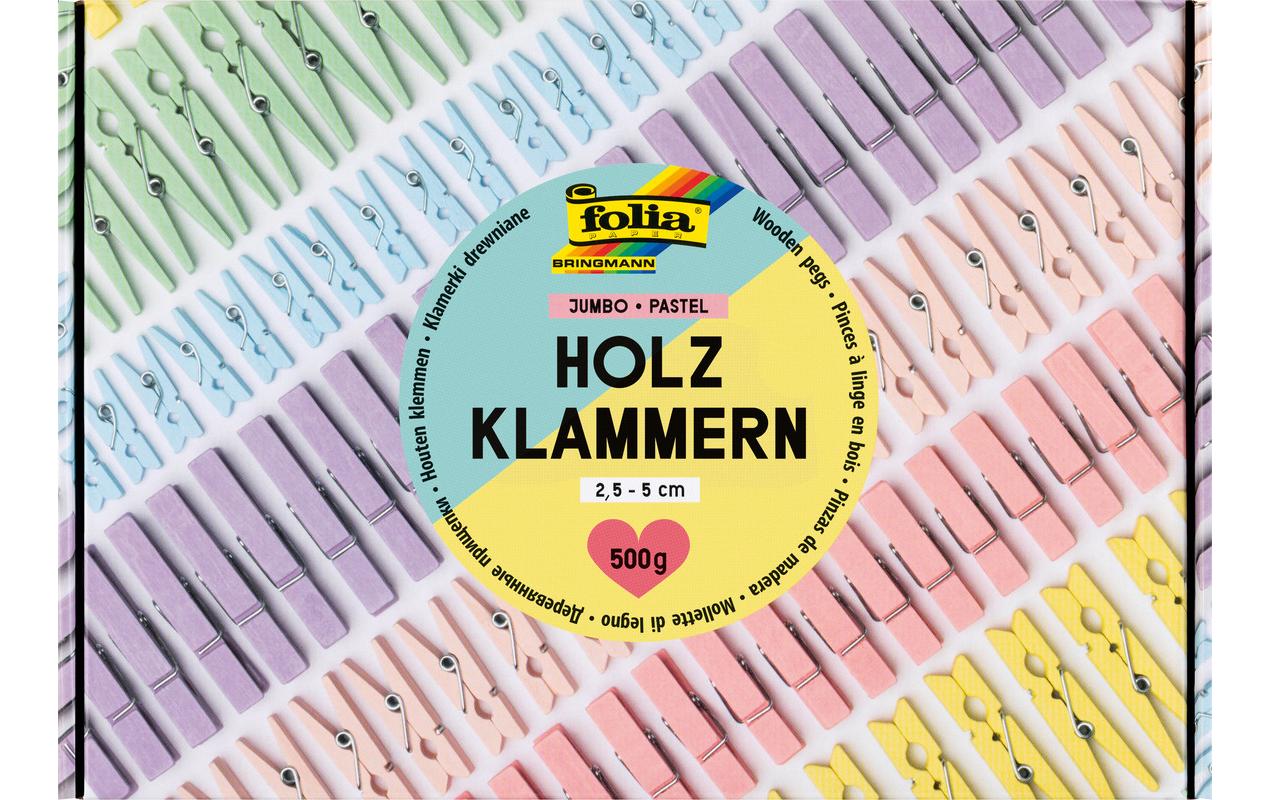 Folia Holzklammern, ca. 400 Stk, 25–50 mm