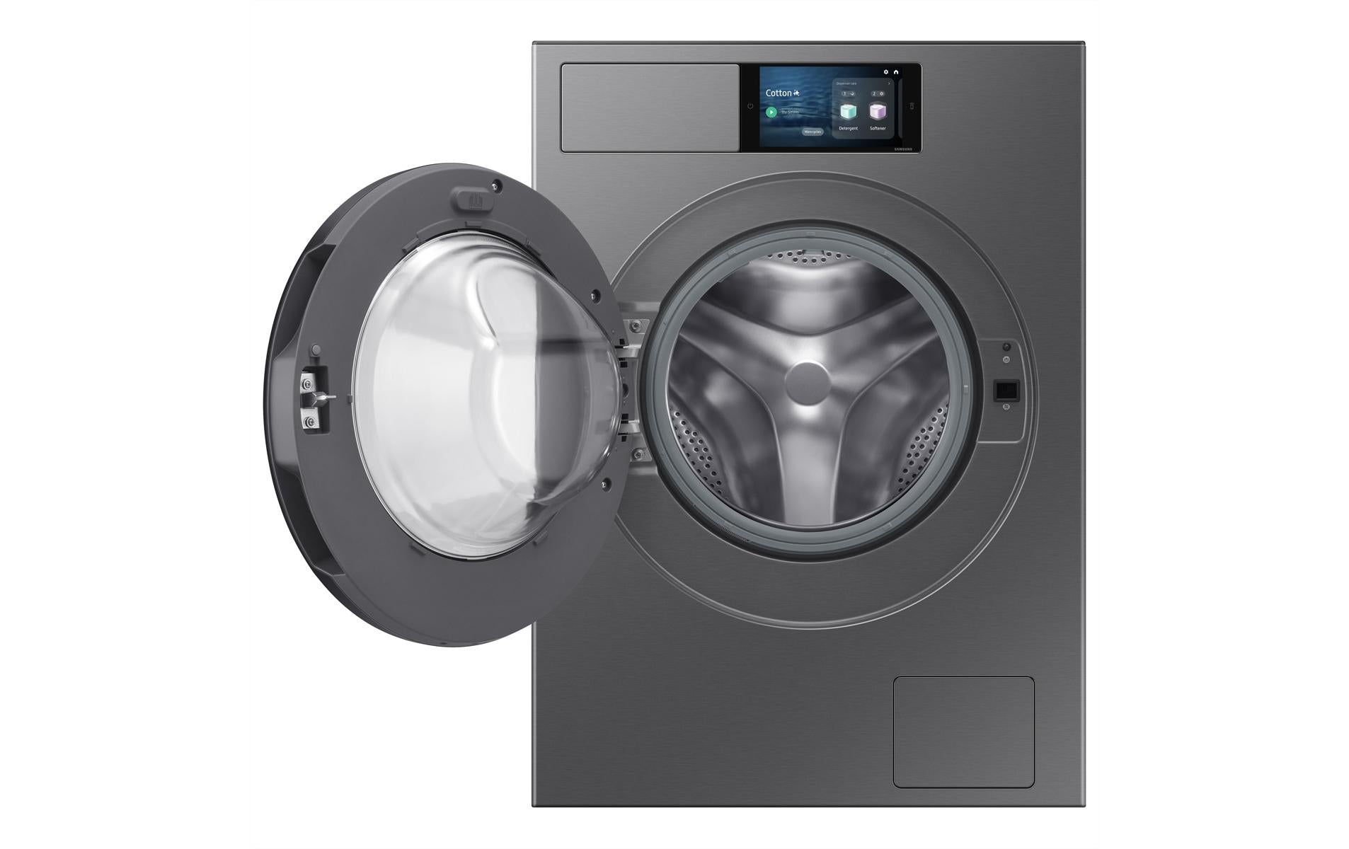 Samsung Waschmaschine WF90F09C4SU5 – 9 kg, Energieeffizienzklasse A, Schleuderwirkungsklasse B – Dunkelgrau