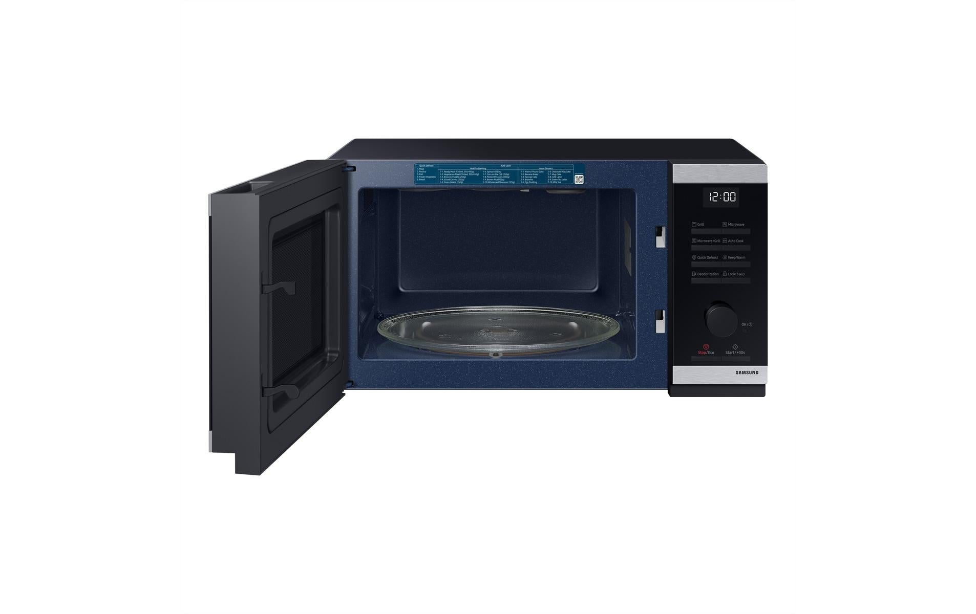 Samsung Grill Mikrowelle MG23DG4514ATE6 – 23 l, Grill, 800 W – Schwarz
