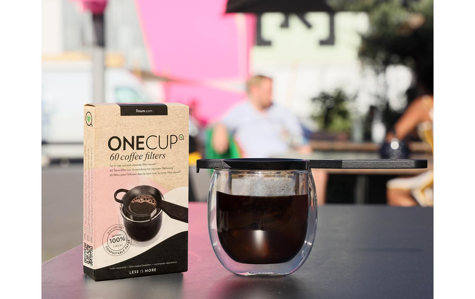 Finum Kaffeefilter (Einweg), Grösse 100, Papier (kompostierbar), Weiss