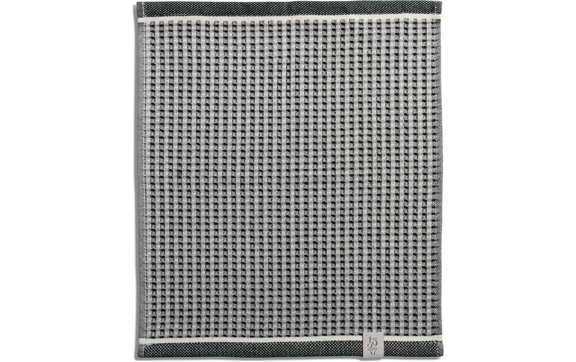 Möve Waschlappen New Heritage Waffel – 30×30 cm, Baumwolle, Schwarz