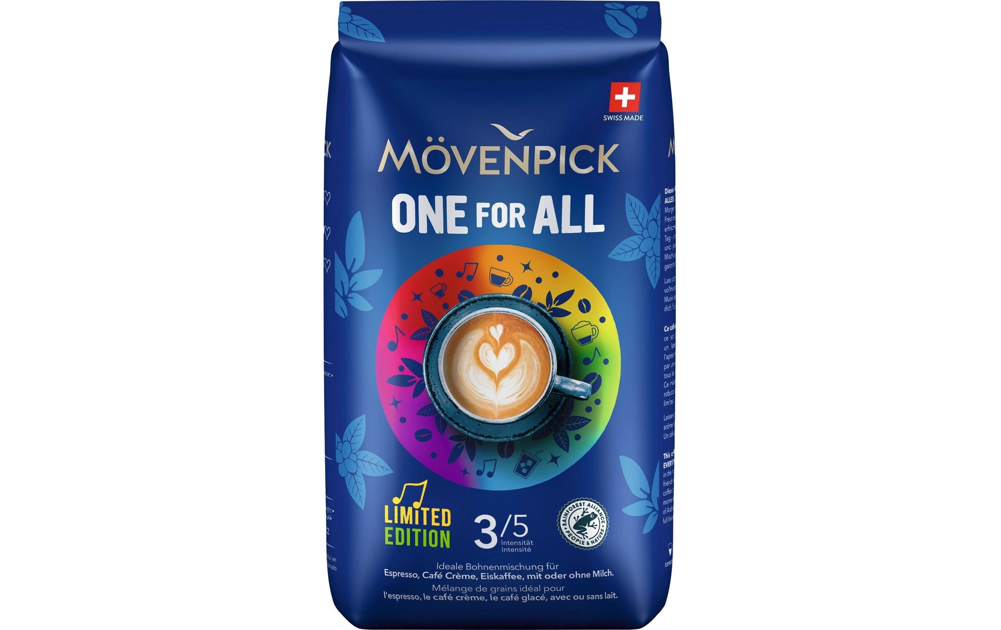 Mövenpick One for All – Bohnenkaffee – Arabica/Robusta, Intensität 3, 1 kg