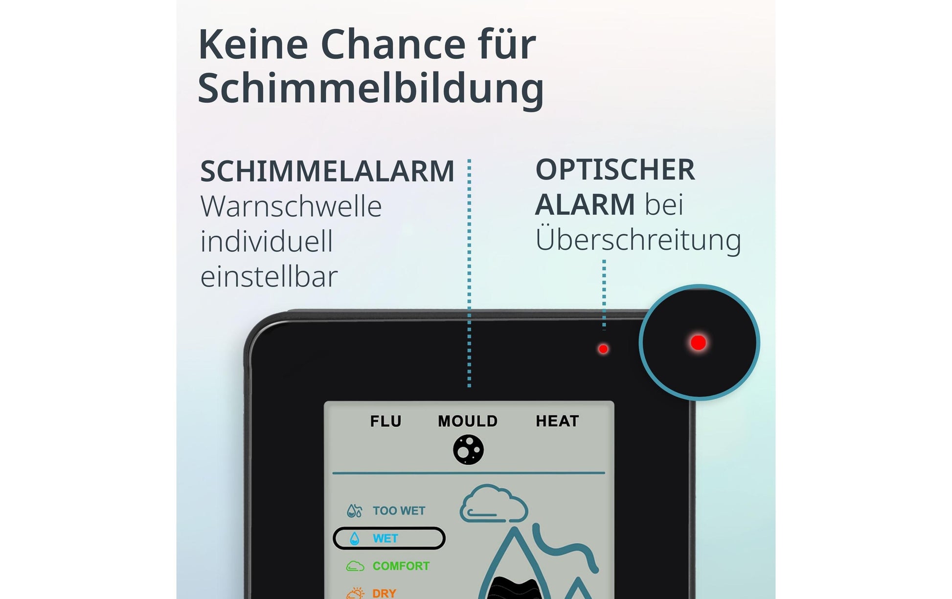 ADE WS2310-2 Thermo-Hygrometer (Handgerät) – 0–50 °C, 20–95 % rF, Innen