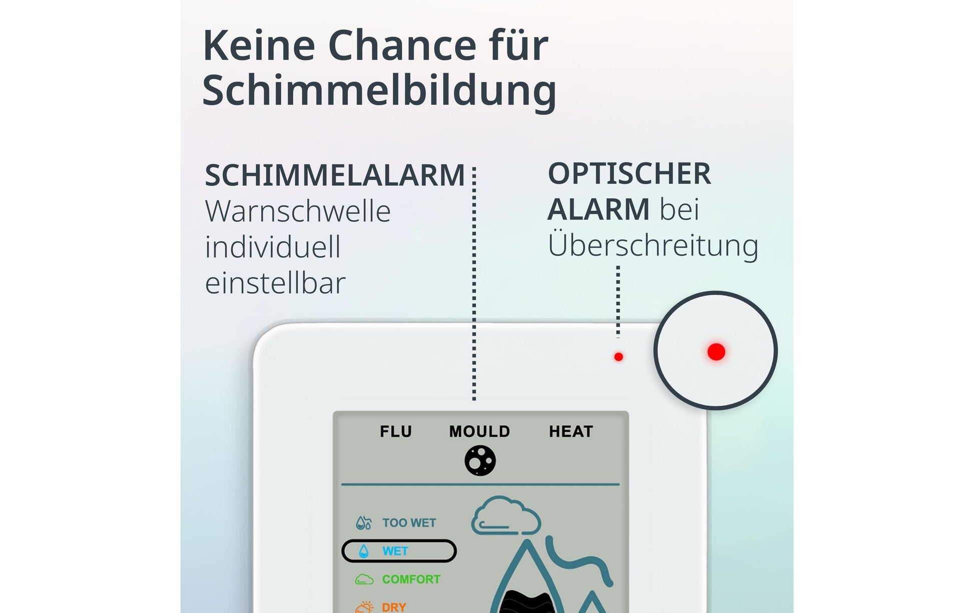 ADE WS2310-1 Thermo-Hygrometer (Handgerät) – 0–50 °C, 20–95 %, Innen