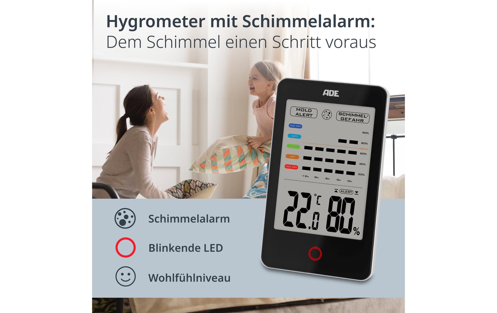 ADE Thermo-Hygrometer (Handgerät)