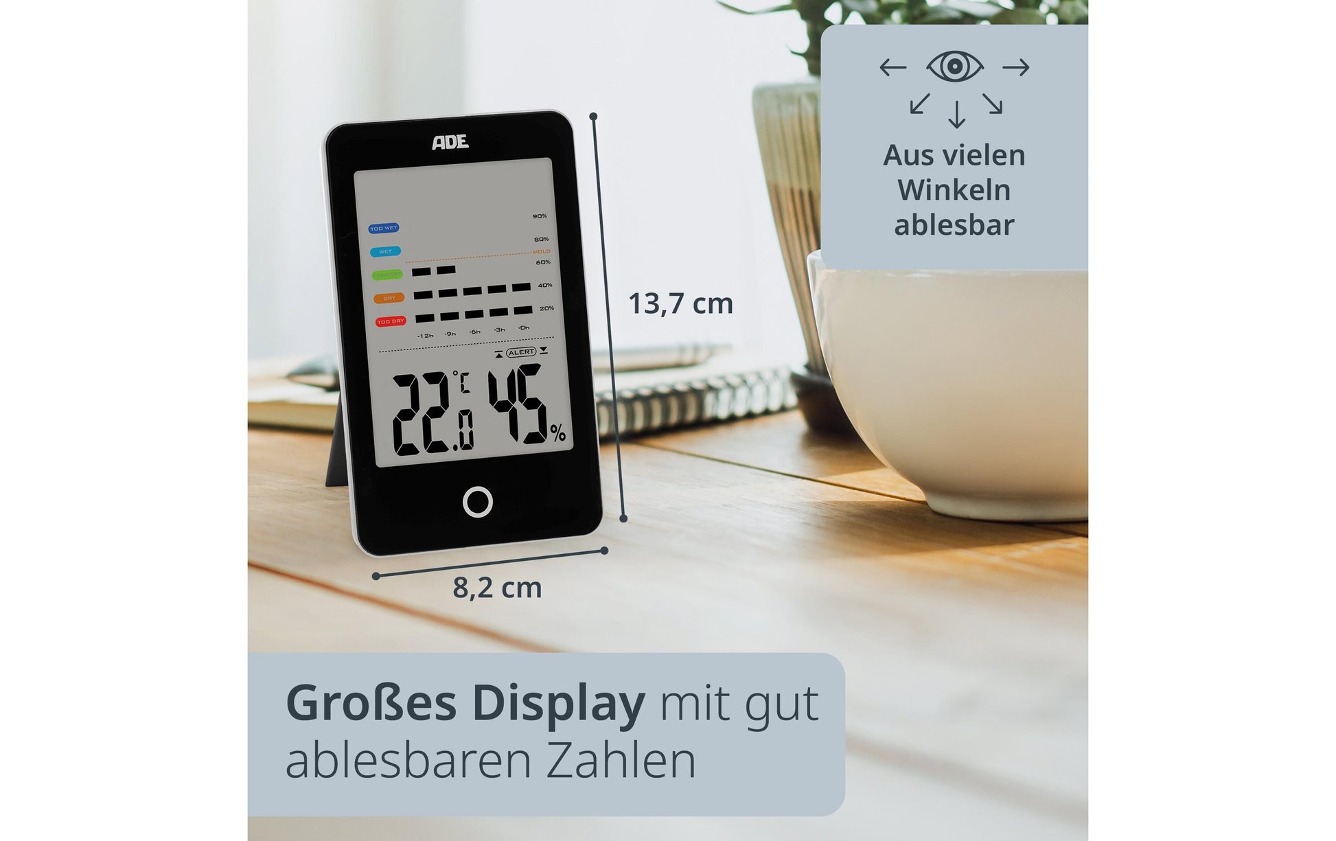 ADE Thermo-Hygrometer (Handgerät)