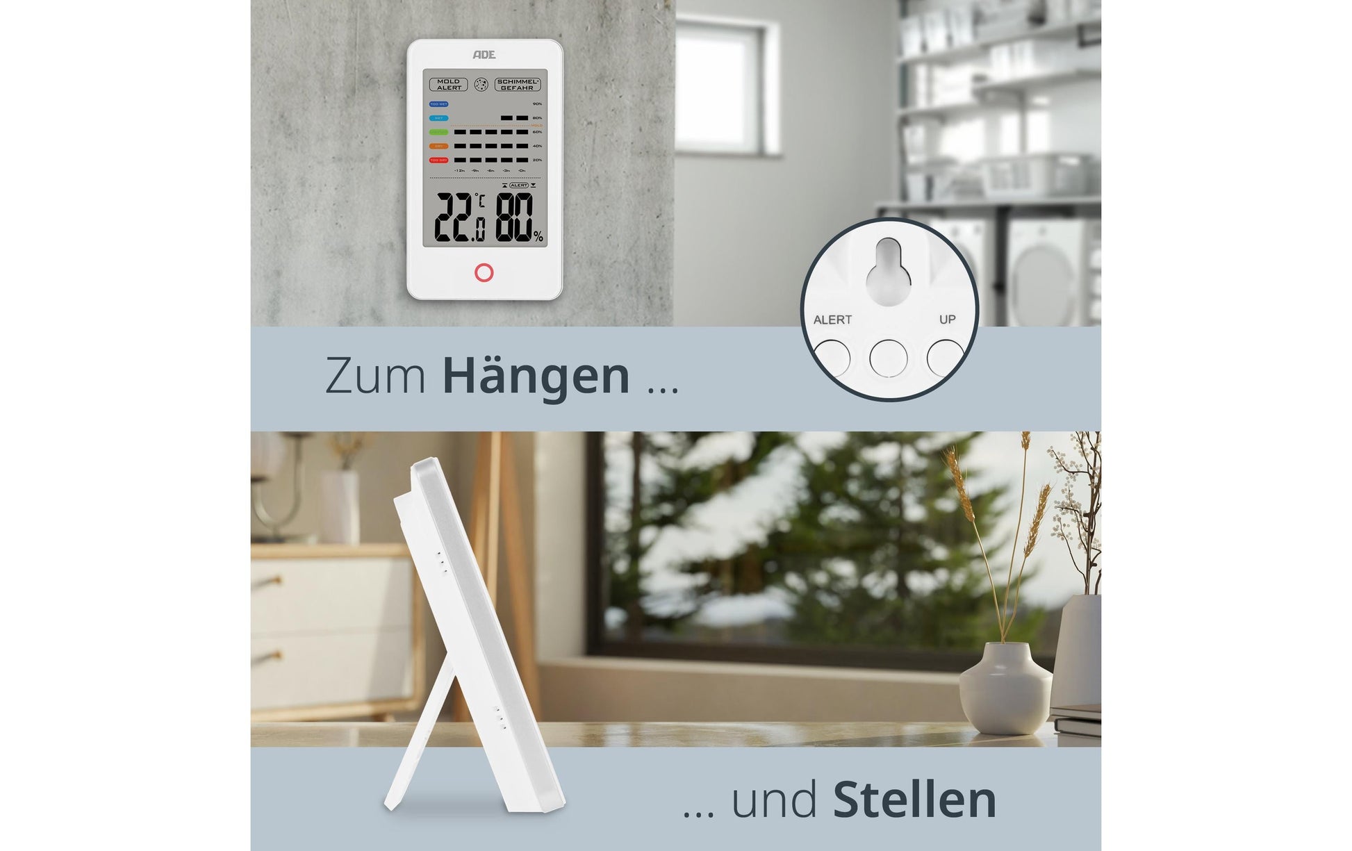 Ade Thermo-Hygrometer (Handgerät) – Innen