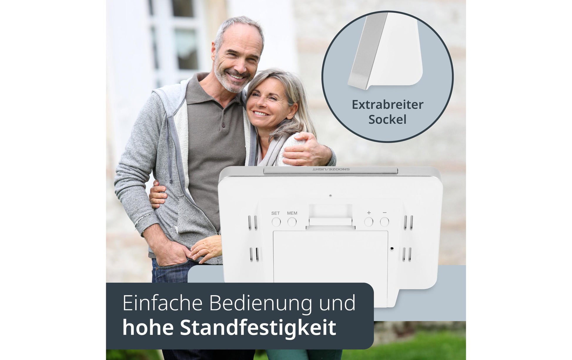 ADE WS2136-2 Temperatur-/Feuchtesensor – 433 MHz, −20–60 °C, 20–95 %, Innen/Aussen