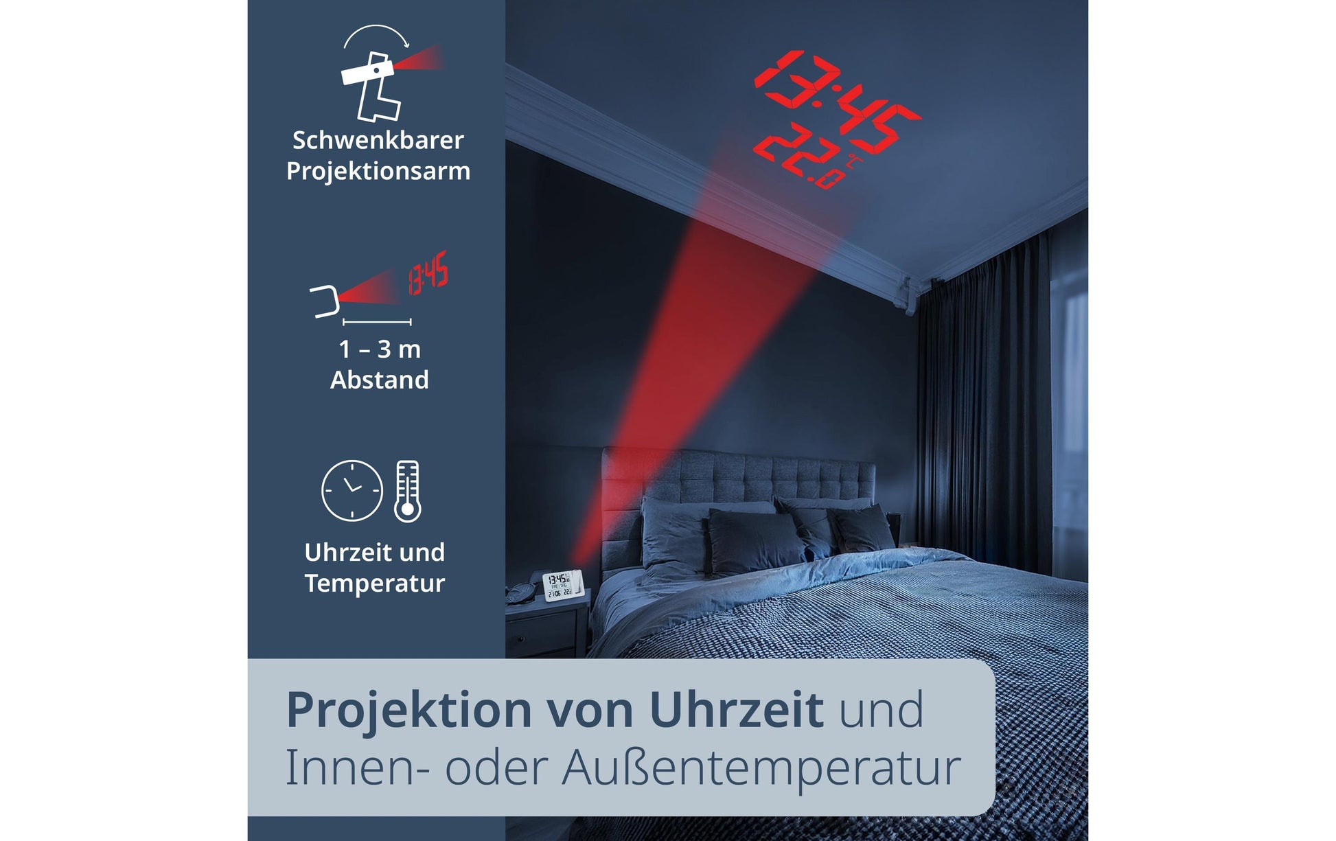 Ade Wecker – digital – 10,4 × 4,2 × 15,4 cm, weiss, Projektor