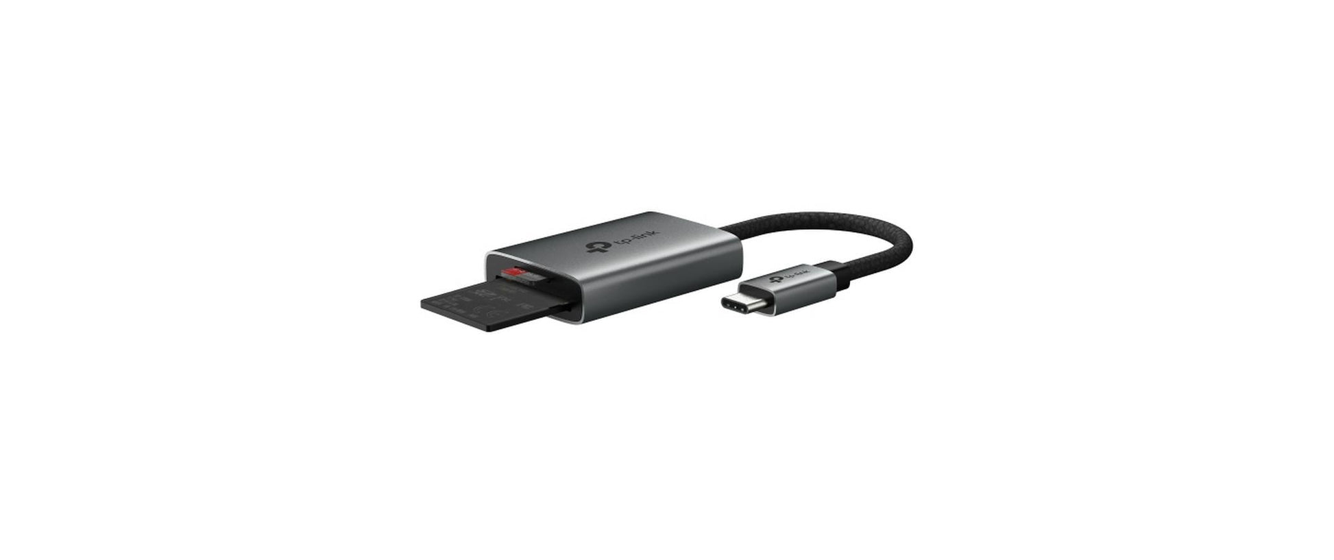 TP-Link UA430C USB-C Kartenleser – SD, microSD, UHS-I, USB 3.2 Gen 1 (5 Gbit/s), 0,15 m, Grau