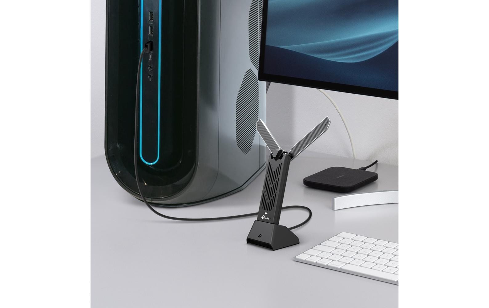 TP-Link Archer TBE400UH (BE6500) USB-WLAN-Adapter – Wi-Fi 7 (802.11be), Tri-Band 6/5/2,4 GHz