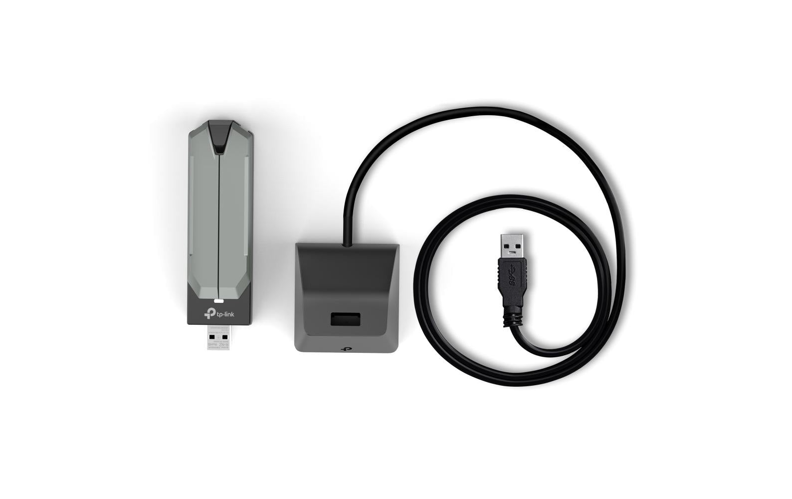TP-Link Archer TBE400UH (BE6500) USB-WLAN-Adapter – Wi-Fi 7 (802.11be), Tri-Band 6/5/2,4 GHz