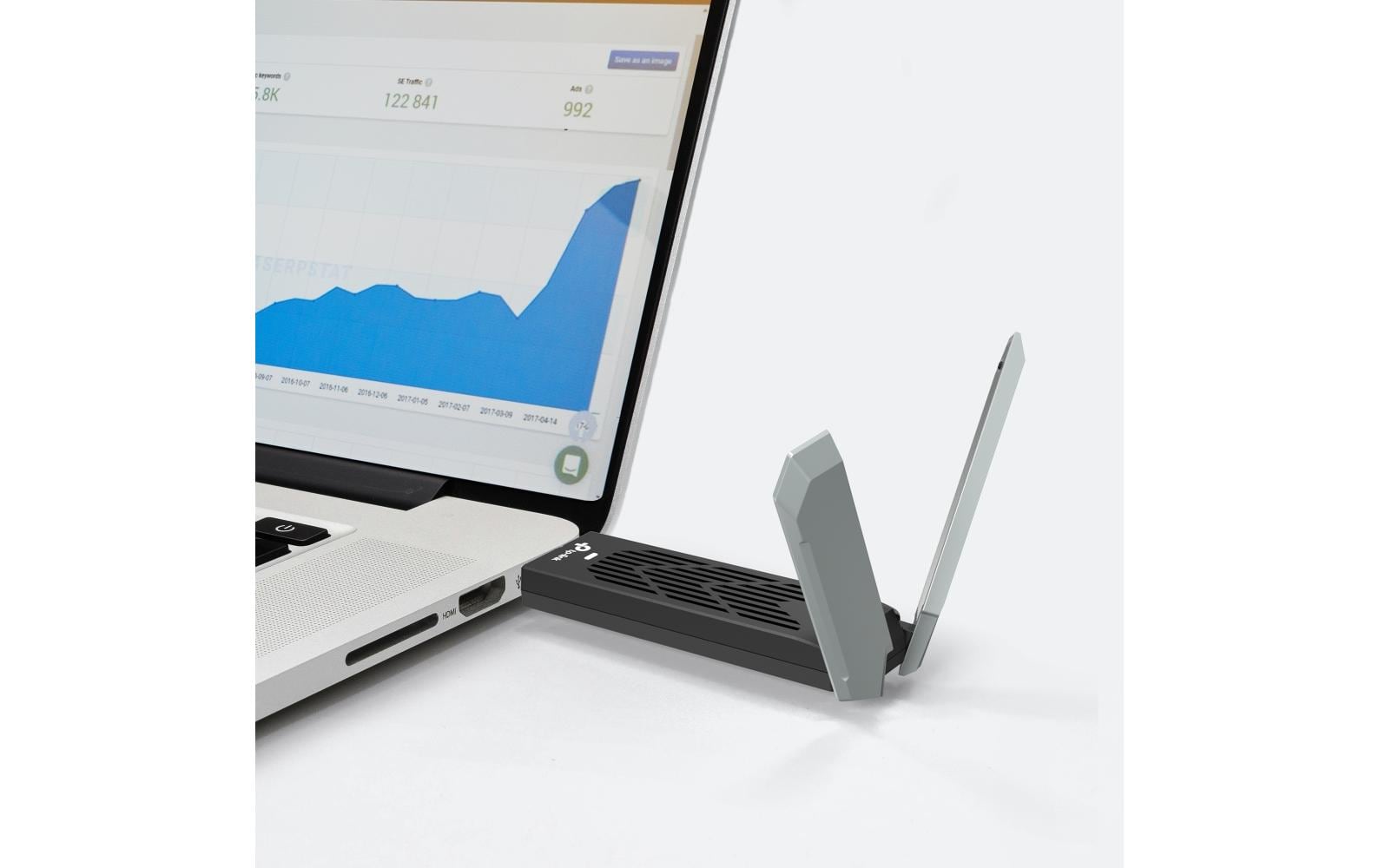 TP-Link Archer TBE400UH (BE6500) USB-WLAN-Adapter – Wi-Fi 7 (802.11be), Tri-Band 6/5/2,4 GHz