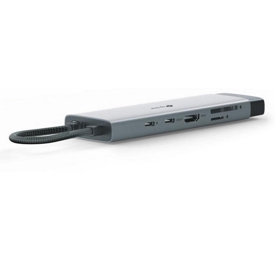 TP-Link UH9120C USB-Hub – USB-C, HDMI 4K, 1× USB-A, 3× USB-C, 100 W PD, GbE, SD/microSD, für Windows/Mac