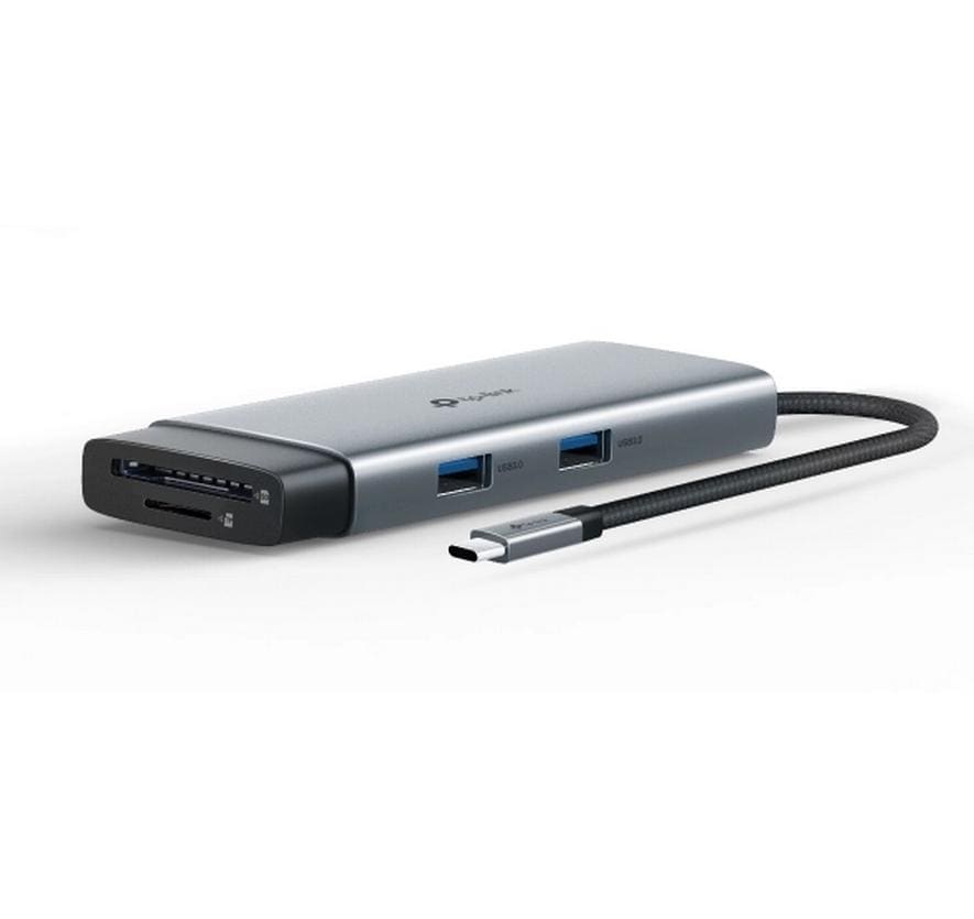 TP-Link UH7020C USB-Hub – USB-C, 1× HDMI, 2× USB-A, 100 W PD, SD/microSD, für Windows/Mac/ChromeOS
