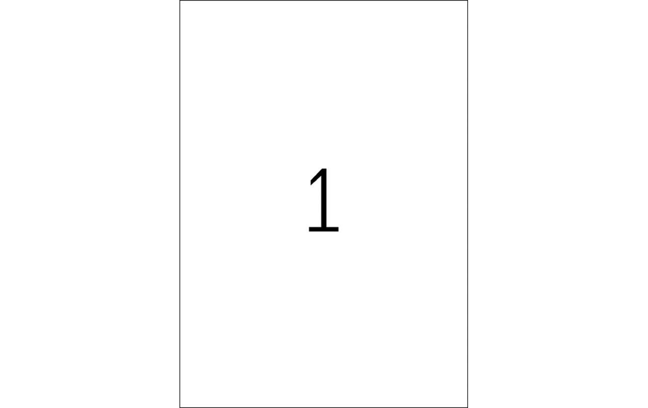 HERMA Etiketten auf Bögen, 210 mm × 297 mm, transparent, Folie, permanent, 25 Blatt