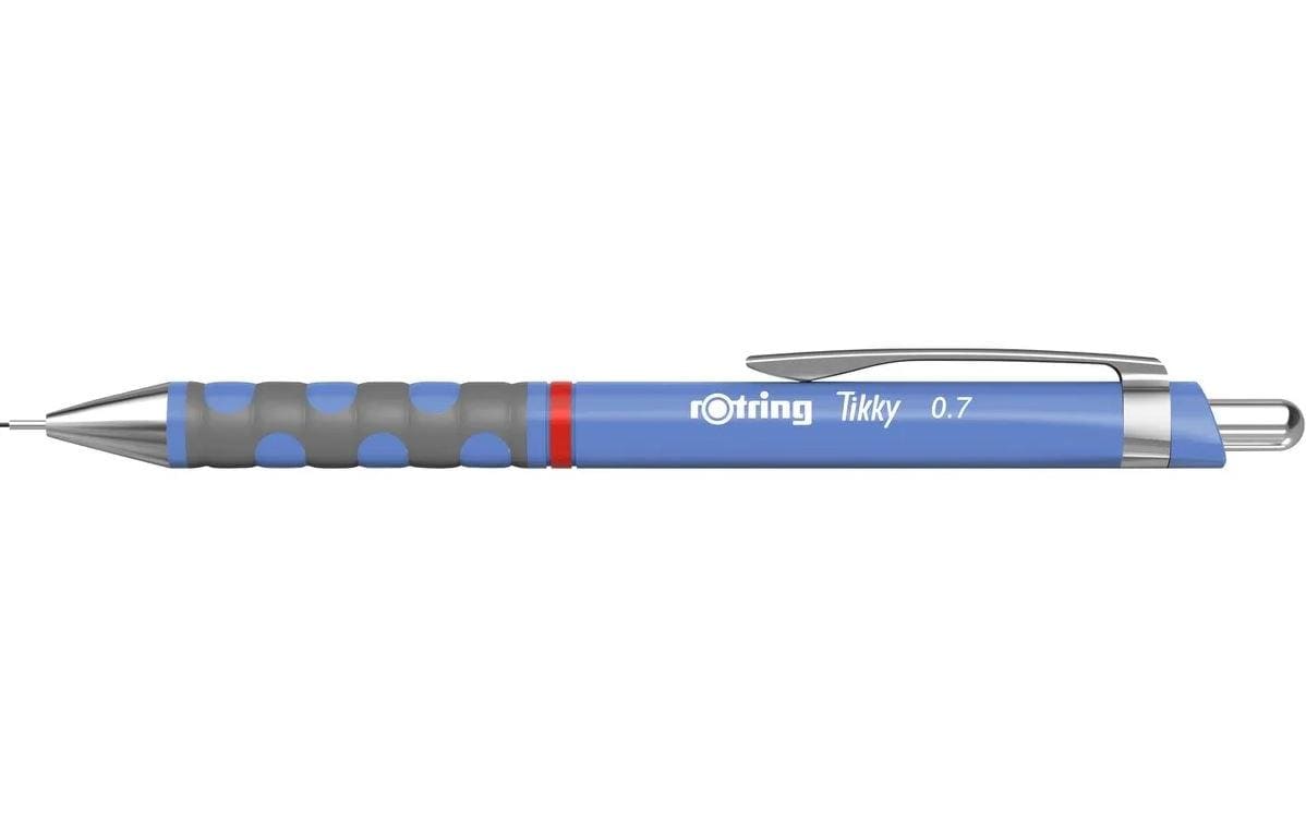 Rotring Tikky Druckbleistift – 0,7 mm – Blau – mit Radierer – 1er-Pack