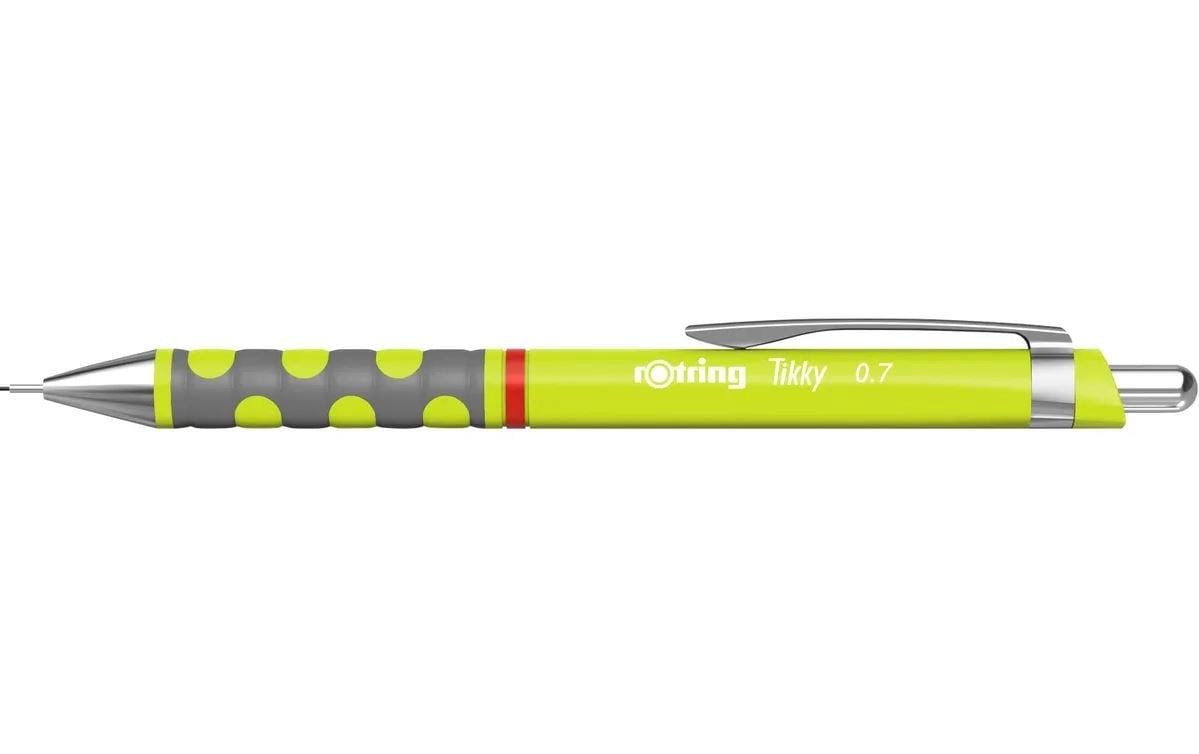 Rotring Tikky Druckbleistift – 0,7 mm – Limette – mit Radierer – 1er-Pack