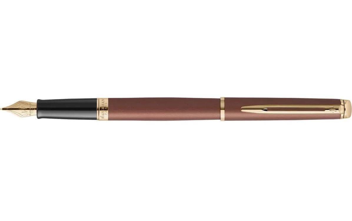 Waterman Hémisphère US Ed. – Federspitze Medium (M) – für Rechts- & Linkshänder – Kupfer, Blau – Patronen/Konverter