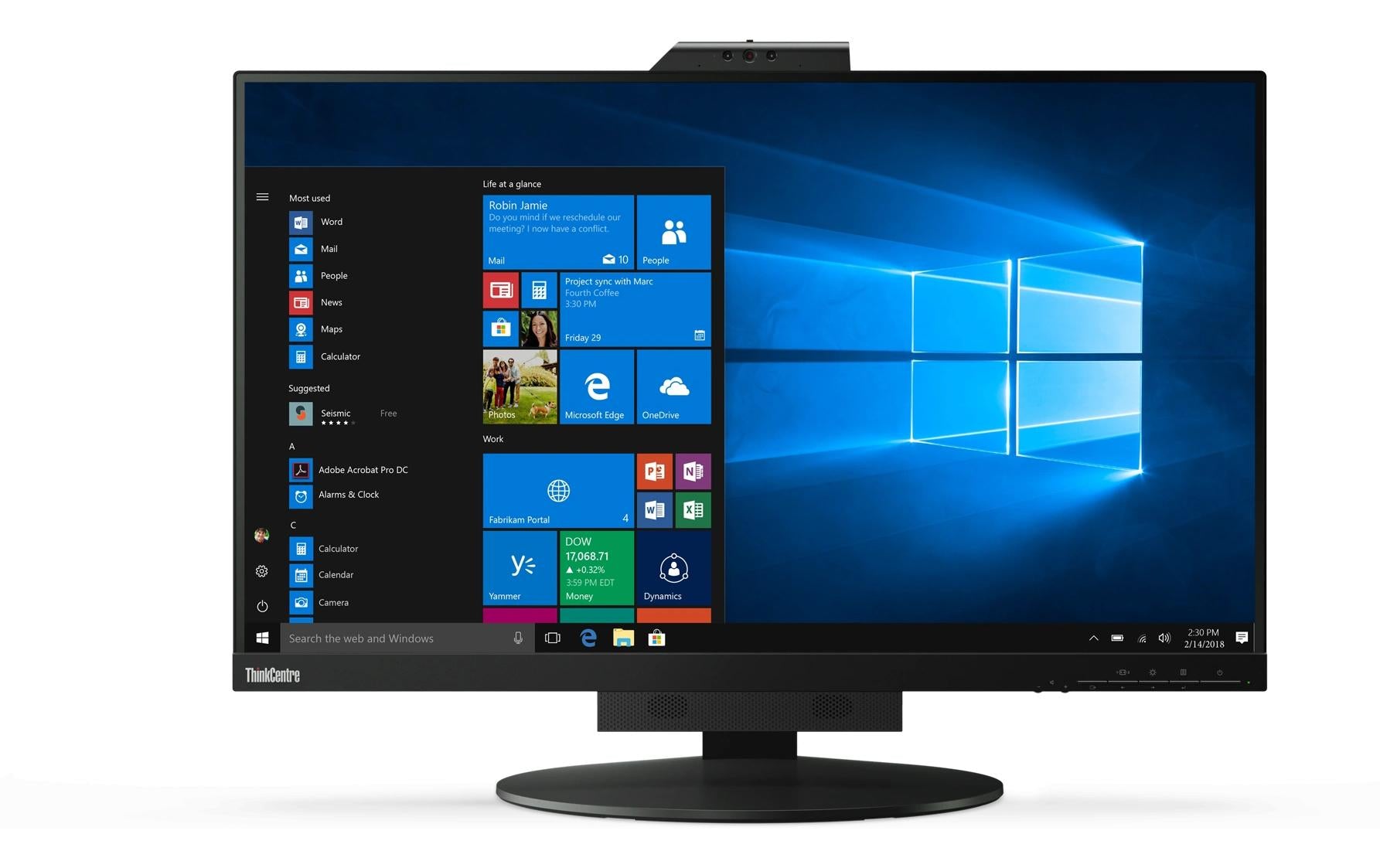 Lenovo ThinkVision – Monitor, 27", IPS, 350 cd/m², HDMI, DisplayPort