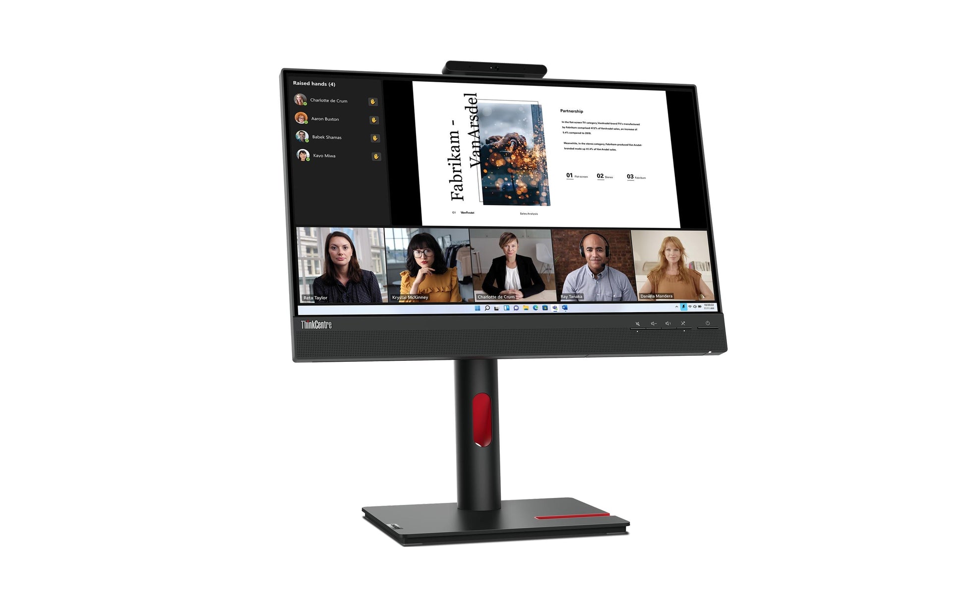 Lenovo ThinkVision – Monitor, 21,5" 1920 × 1080 (Full HD), IPS, Touch