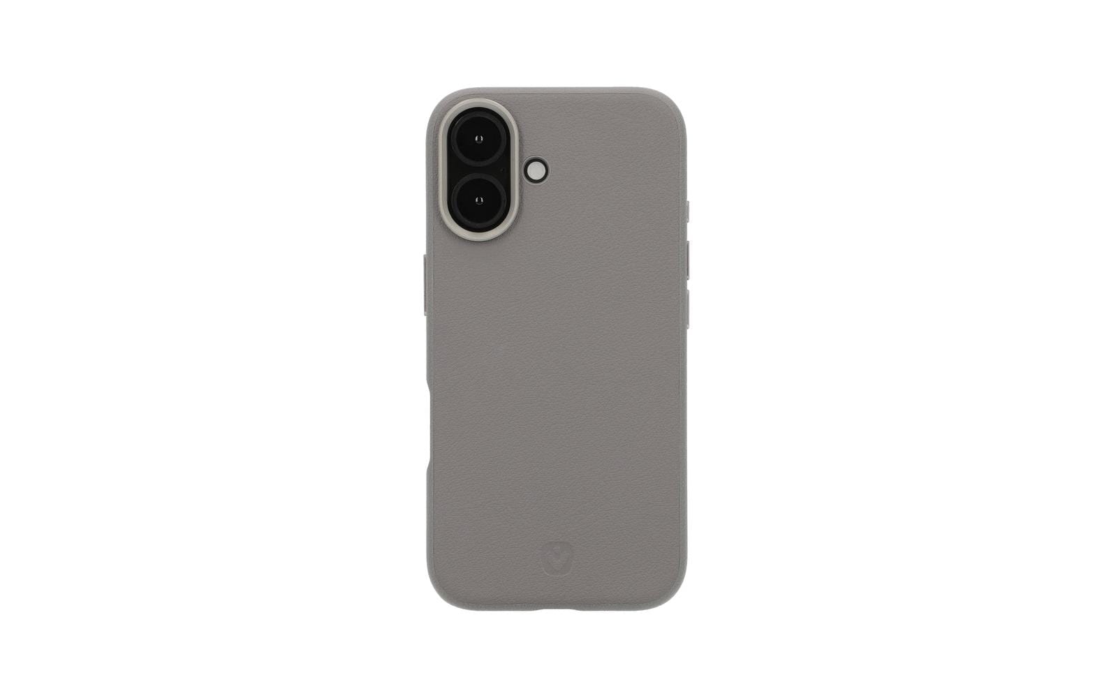 Valenta Backcover – für Apple iPhone 16 – grau – Kunstleder, MagSafe-kompatibel