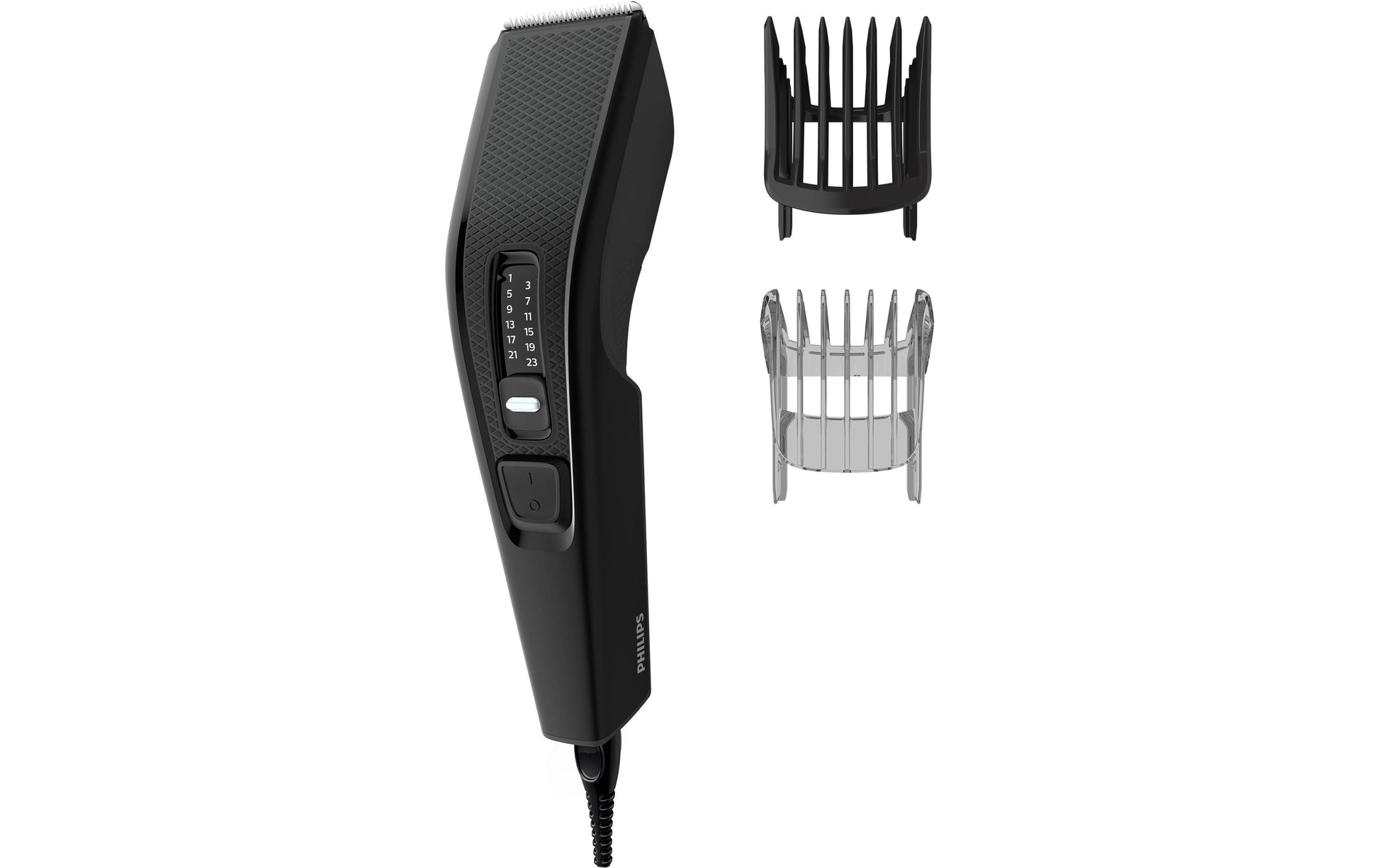 Philips Haarschneider Serie 3000 HC3510/15 – Netzbetrieb – 0,5–23 mm, 13 Längeneinstellungen, Schwarz, Edelstahl