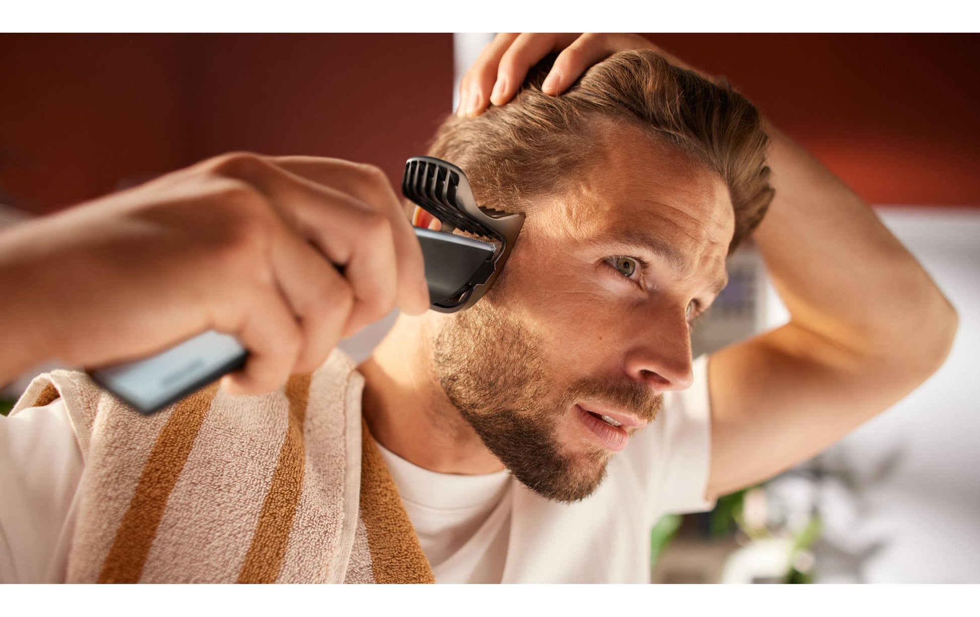 Philips Haarschneider Serie 3000 HC3530/15 – kabellos, 75 min Akkubetrieb – 0,5–23 mm, blau/schwarz