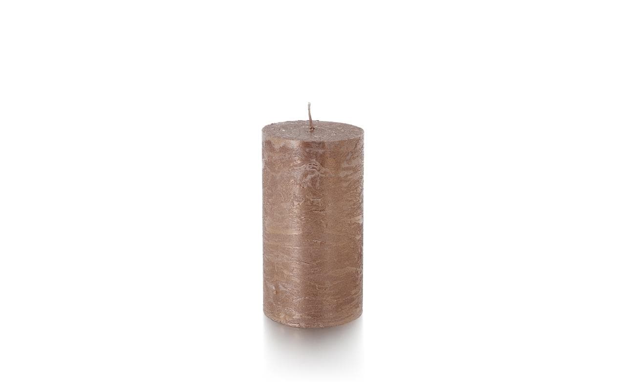 Balthasar Zylinderkerze – Ø 7 × 12 cm – Paraffin, Kupfer