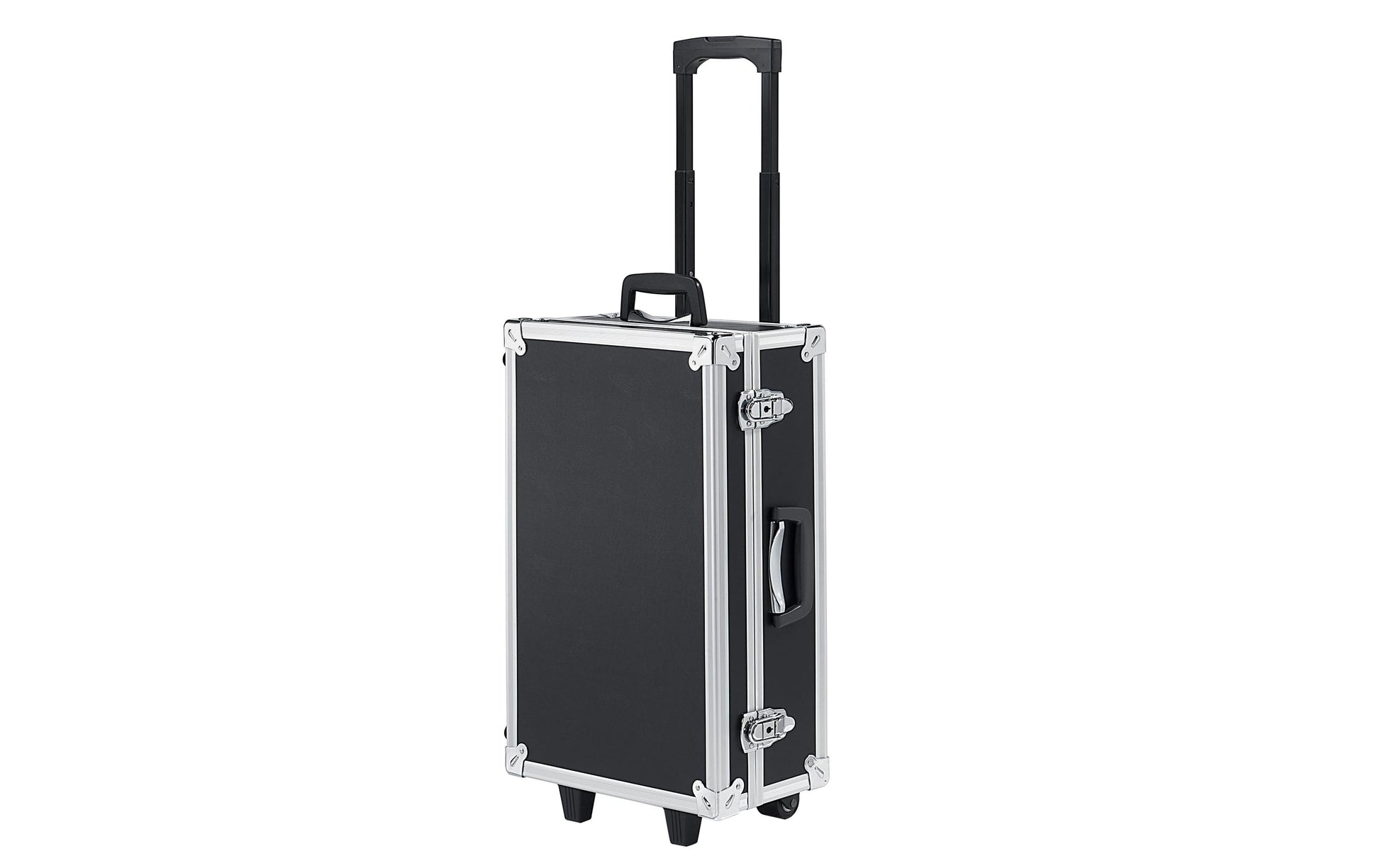 Franken Moderationskoffer – Aluminium, Schwarz, 540 × 180 × 360 mm