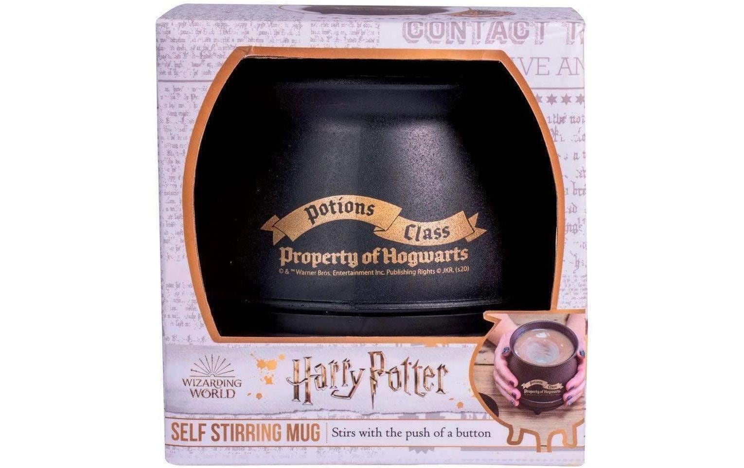 Thumbs Up Harry Potter Kaffeetasse – 350 ml, Kunststoff, Schwarz, mit Deckel