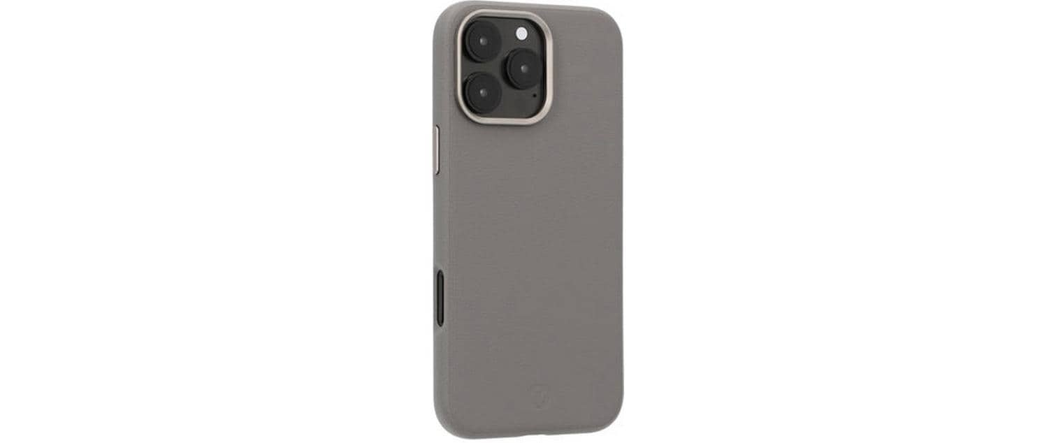 Valenta Backcover Style – für Apple iPhone 16 Pro Max – grau – Kunstleder