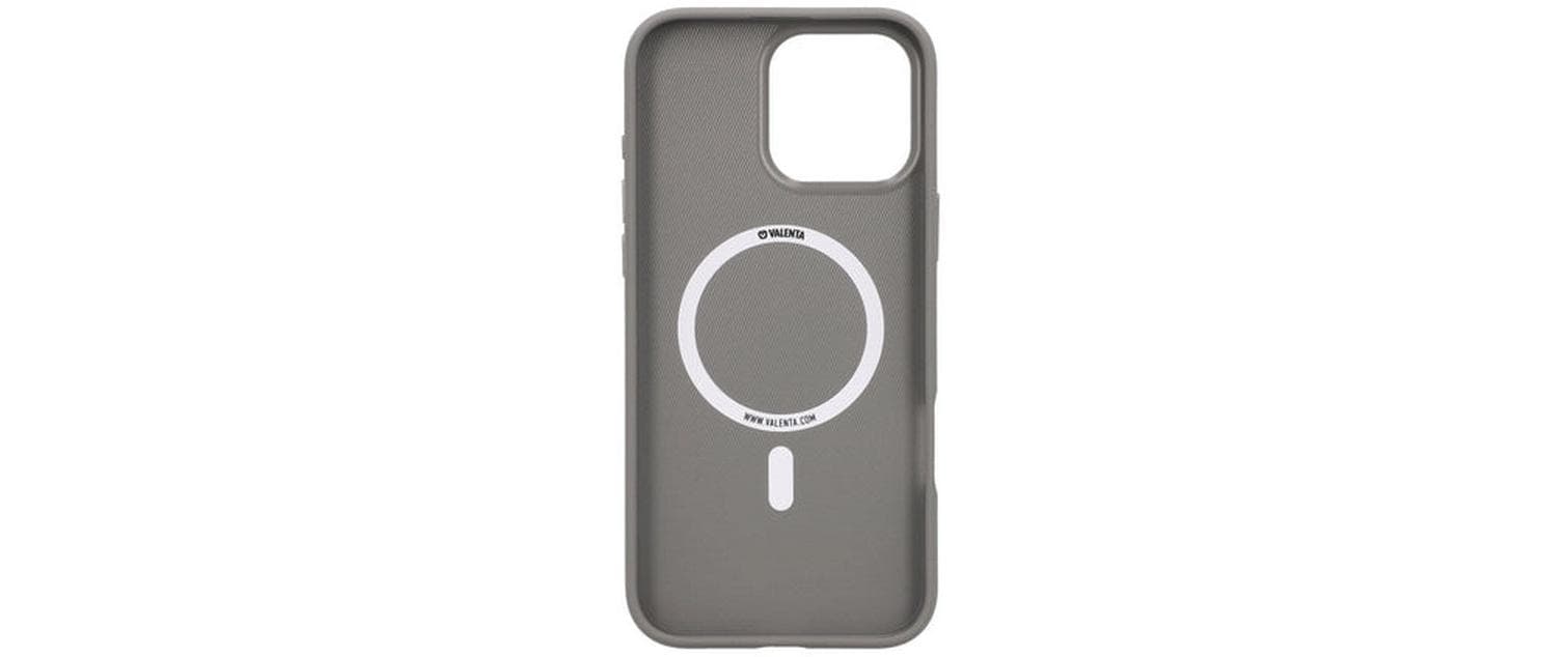 Valenta Backcover Style – für Apple iPhone 16 Pro Max – grau – Kunstleder