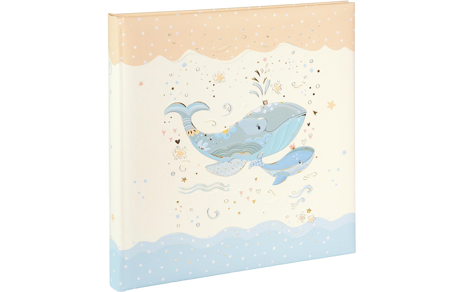Goldbuch Babyalbum Blue Whale – für 100 × 150 mm, hellblau, Pergamin, 300 × 310 mm
