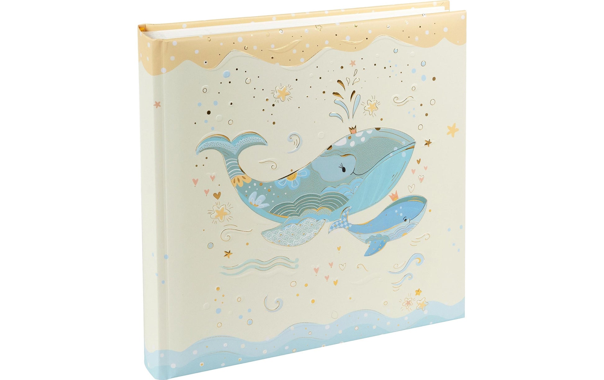 Goldbuch Fotoalbum Blue Whale – für 100 × 150 mm, mehrfarbig, Pergamin, 250 × 250 mm