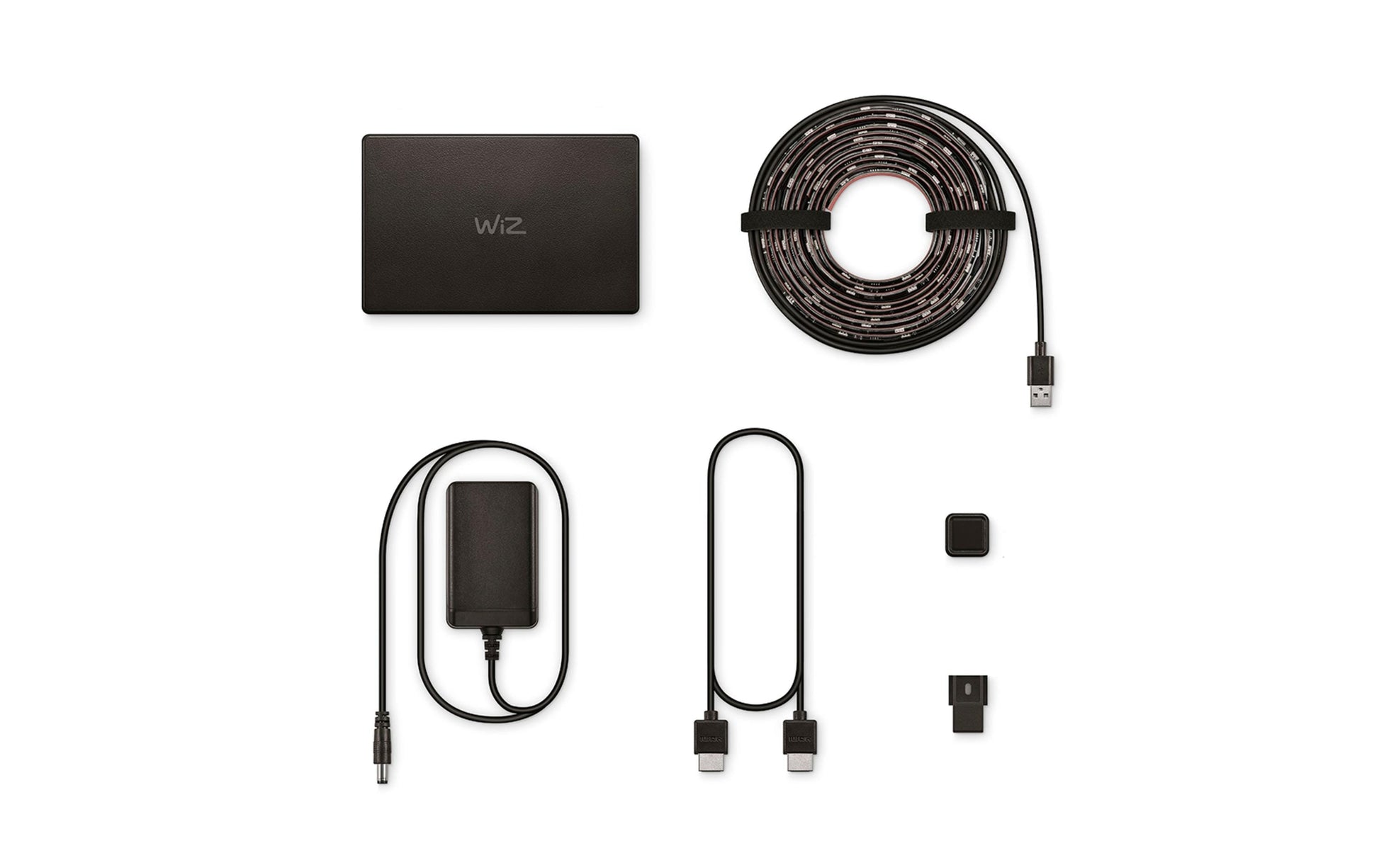 WiZ Sync Box Starter Kit – Umgebungslicht-Set, Gesamtleistung 17 W, WLAN, für 55–65", Mehrfarbig