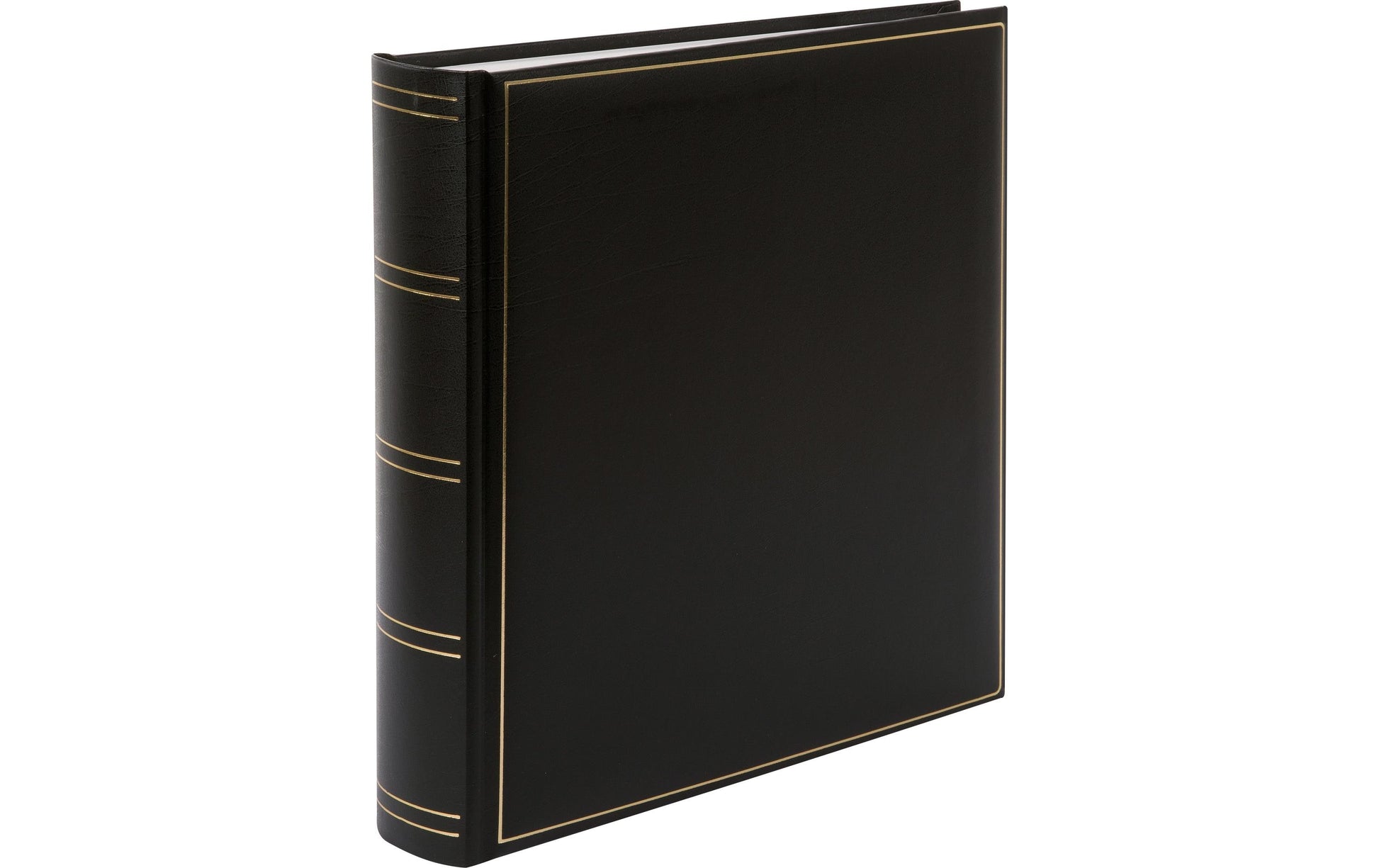 Goldbuch Fotobuch, gebunden, 100 Seiten, weiss, 30 × 31 cm, Kunstleder, schwarz, mit Pergamin