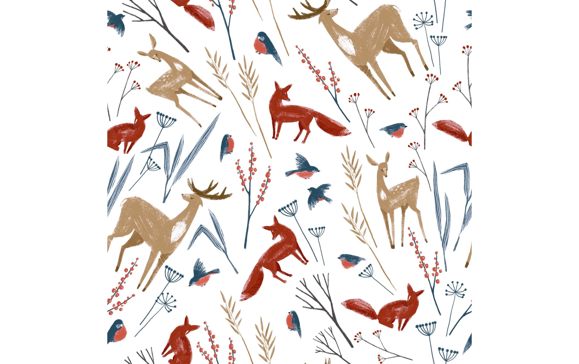 Paper + Design Servietten Waldtiere – braun – 33 × 33 cm, 3-lagig – 20 Stück